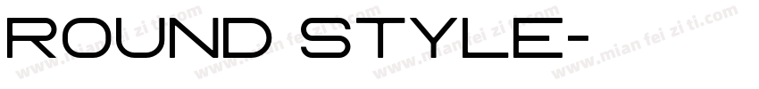 round style字体转换